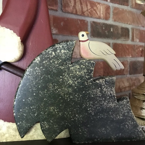 Rare Vintage Hand Carved Solid Wood Standing  Santa Decor - Picture 7 of 8